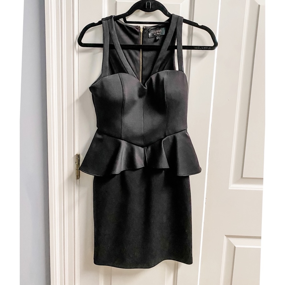 Black Peplum Dress
